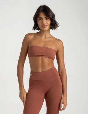 Top Faixa caramel